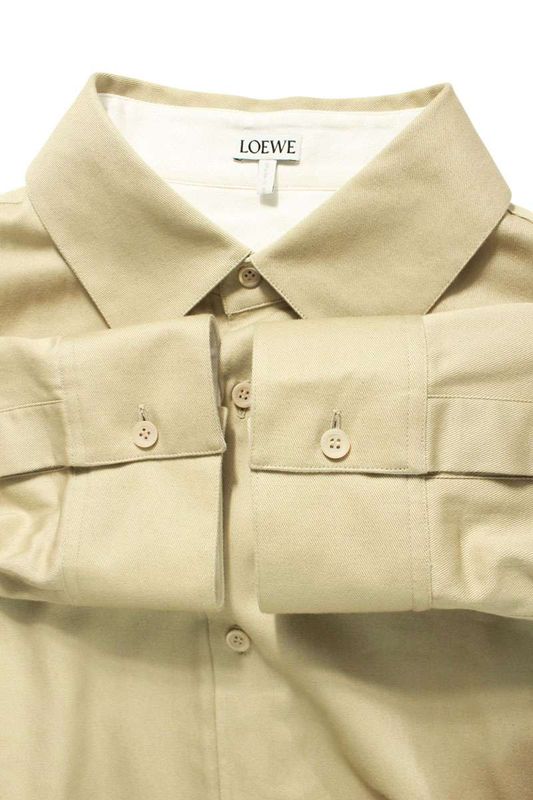 Loewe H526y05x79 Sleeve Anagram Work Long Sleeve Shirt Men 38