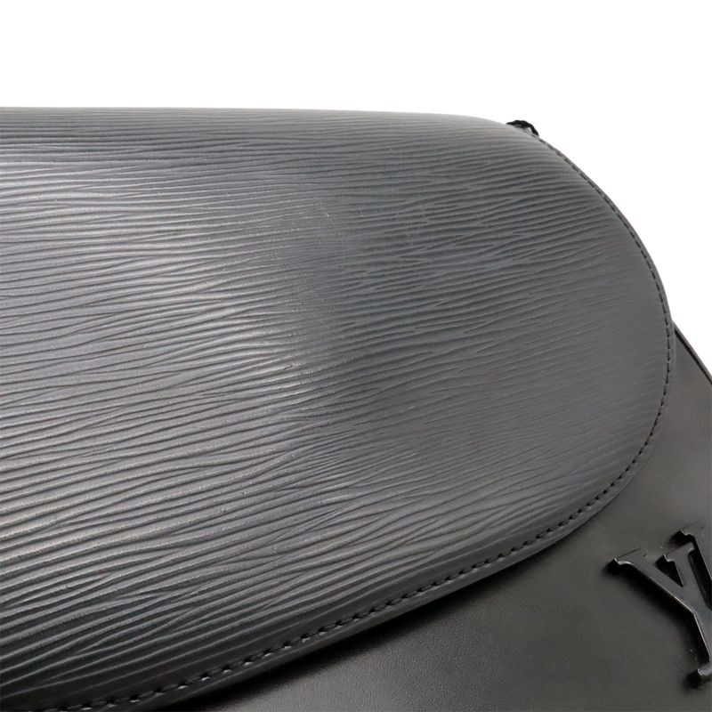Louis Vuitton Epi Luna Handbag 2WAY Shoulder Bag Noir Black Silver Hardware