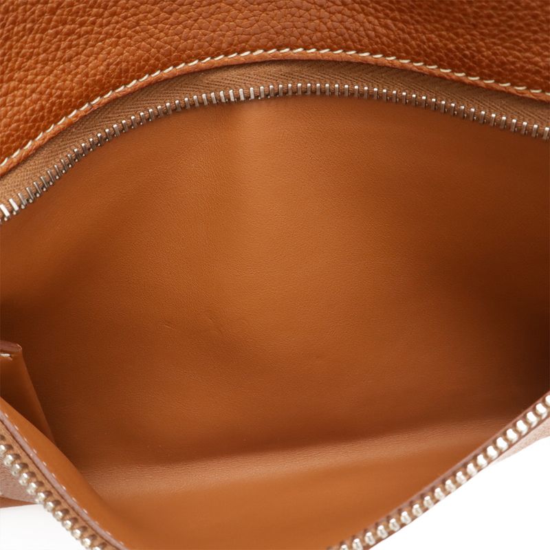 Hermes Ultra Pla GM Shoulder Bag Pochette Crossbody Barenia Faubourg Leather