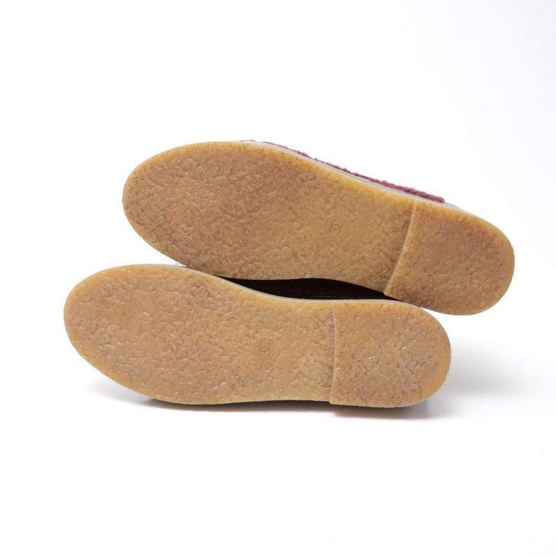 Chanel Sneakers Size 37 CC Coco Mark Tweed Leather Cutting High Cut Cap Toe