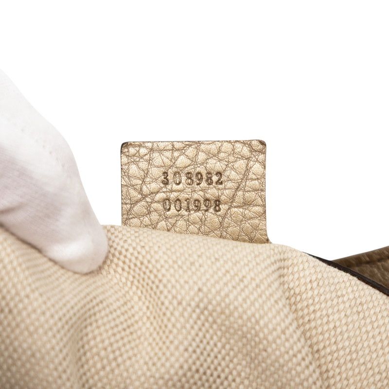 Gucci Soho Chain One Shoulder Bag 308982 Gold Leather Women's Gucci