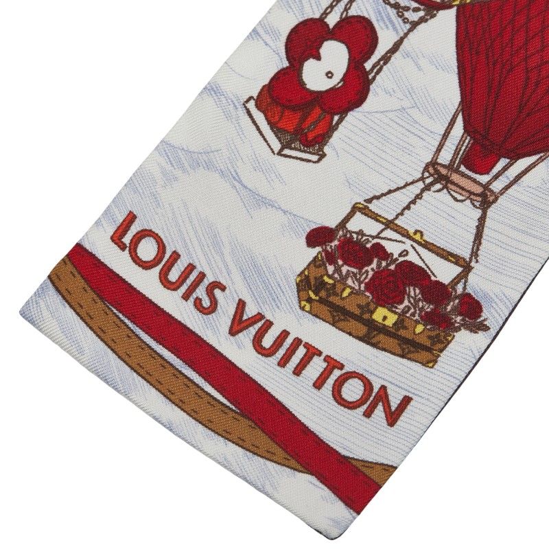 Louis Vuitton Monogram Bandeau Up And Away M78442 White Red Multicolor Silk