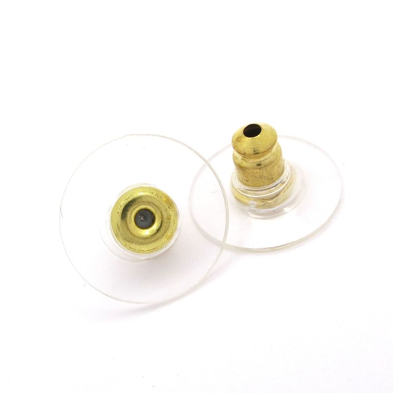 Chanel Earrings Coco Mark Black×gold×white