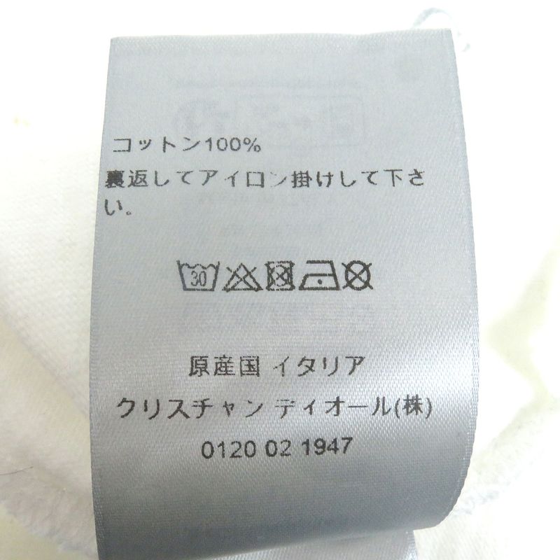 DIOR Homme 34dj696a0849 100% Cotton Damaged Logo Print Short Sleeve T-shirt