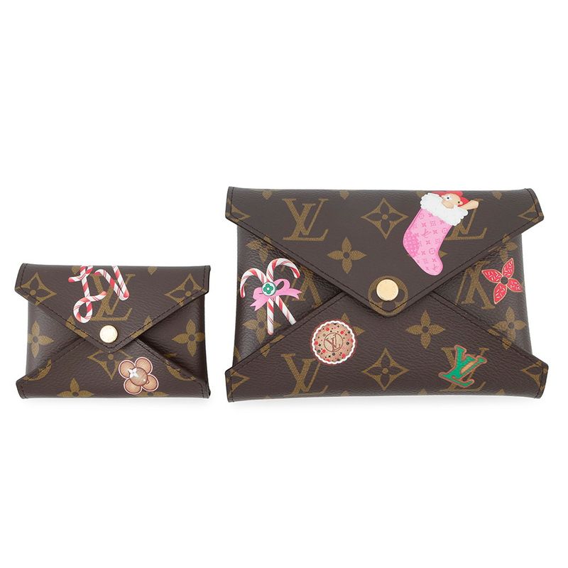 Louis Vuitton Clutch Monogram Pochette Kirigami Christmas Limited Candy Red