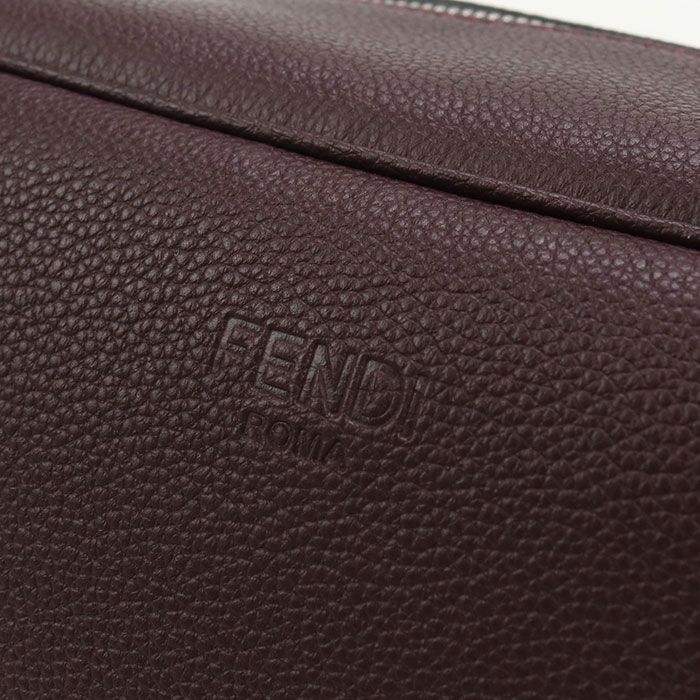 Fendi Second Bag 7as378 APDR Clutch Bag Leather Men's