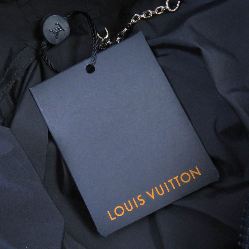 Louis Vuitton 19AW Windbreaker With Belt Pocket Blouson Anorak Hoodie Navy 50
