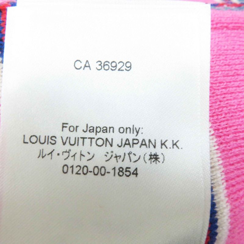 Louis Vuitton 22SS 100% Wool Logo Gold Button LV Stripe Sleeve Dress/dress