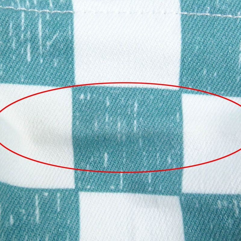 Louis Vuitton 21AW Hla20w Damier Denim Trucker Jacket Cabas-all White Blue 52