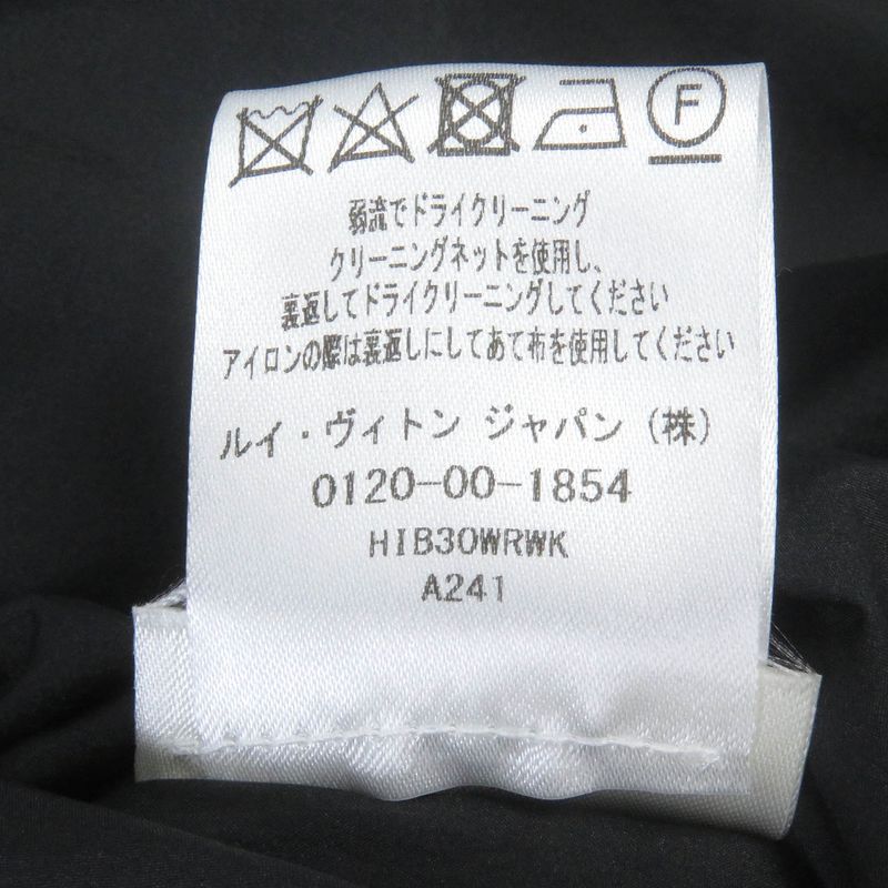 Louis Vuitton Hib30wrwk Splash Monogram Cotton Nylon Puffy Jacket Blouson Black