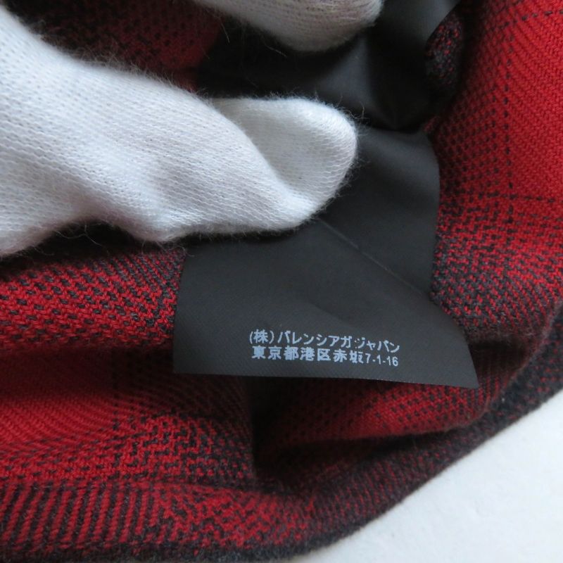 Balenciaga 492513 New Swing 100% Cotton Checked With Bar Ties Back Logo Print