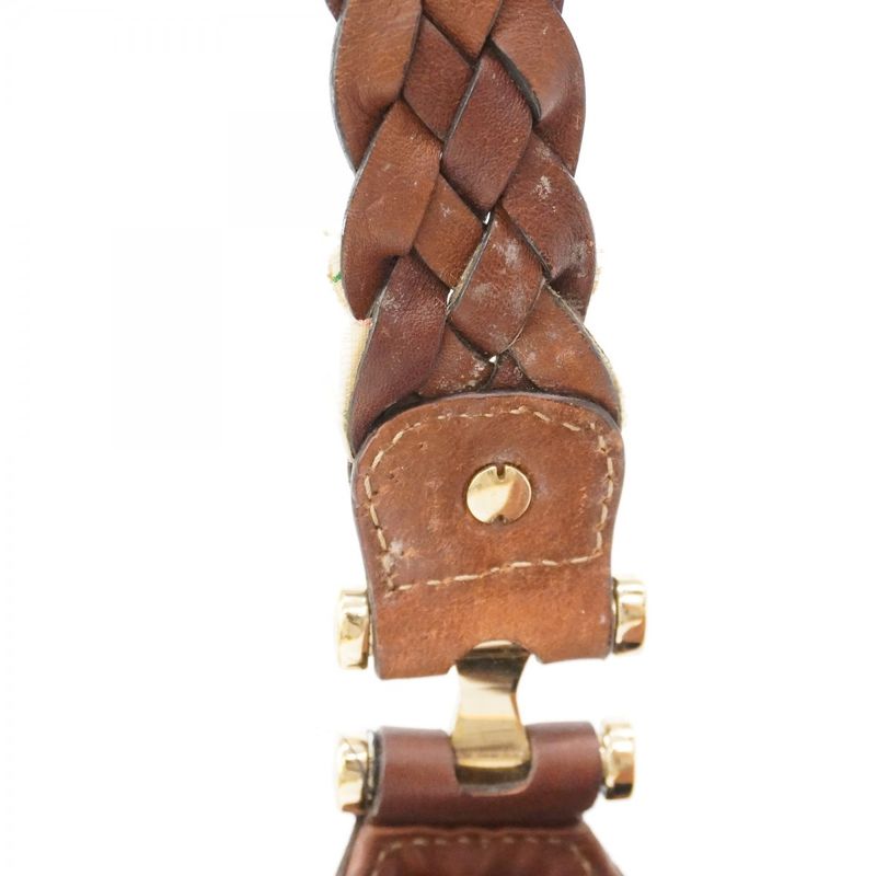 Gucci Shoulder Bag GG Canvas Horsebit 137592 Canvas Brown Gold Hardware Women