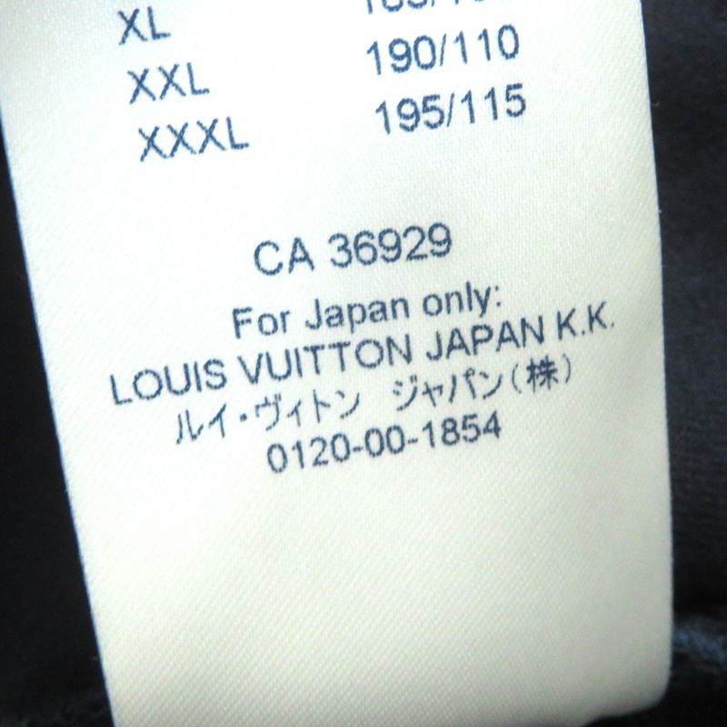 Louis Vuitton 21SS Monogram Jacquard Fleece Jacket Blouson Navy Blue S Made In