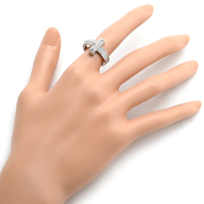 Tiffany & Co Tiffany & Co Ring T One Wide Diamond 18k White Gold Diamond White
