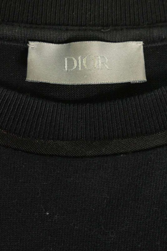 Dior 19AW 933j604a0554 Sequined Logo T-shirt Men's XS