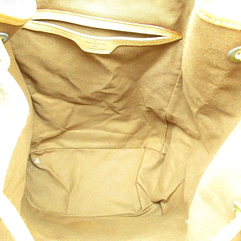 Louis Vuitton Montsouris GM M51135 Monogram Women's Backpack Daypack Brown