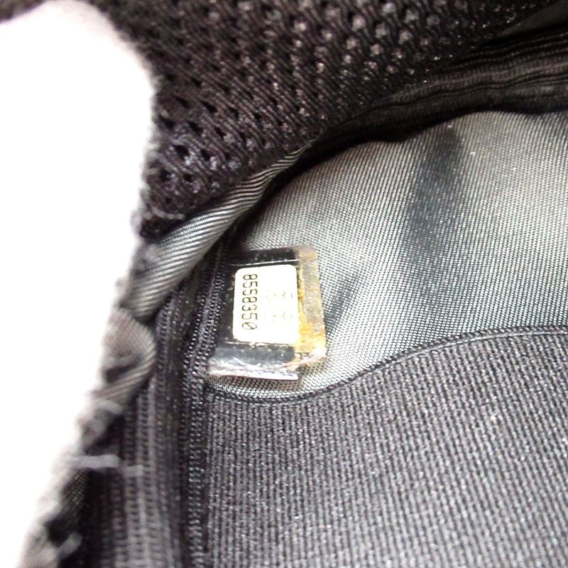 Chanel Sport Line Shoulder Bag A23300 Nylon Men's Shoulder Bag Black Excellent