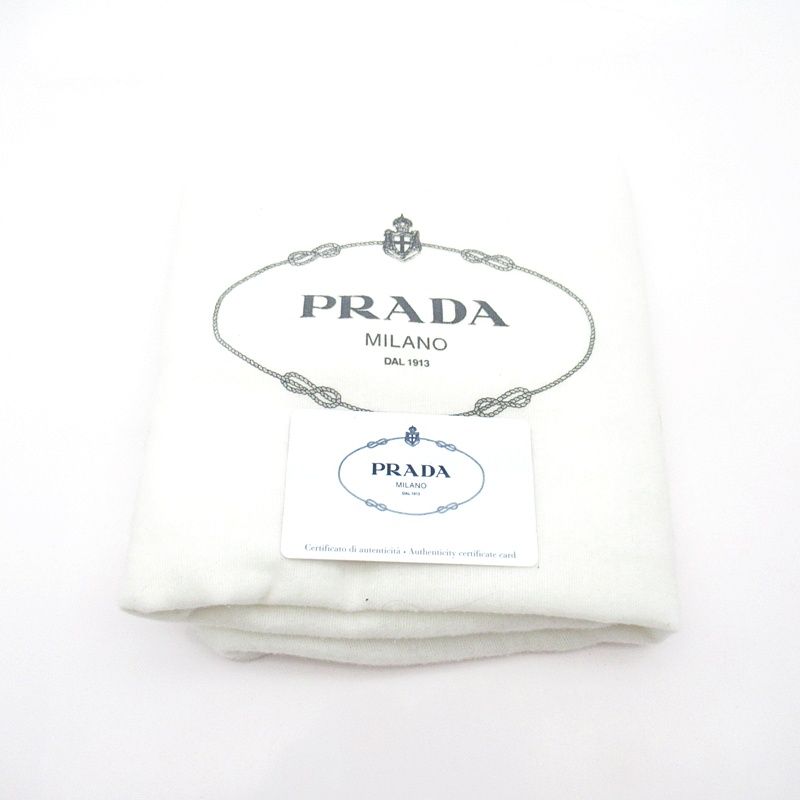 Prada Woven Palm Tote Bag 1bg314 Straw Wicker Leather Women's Tote Natural Black