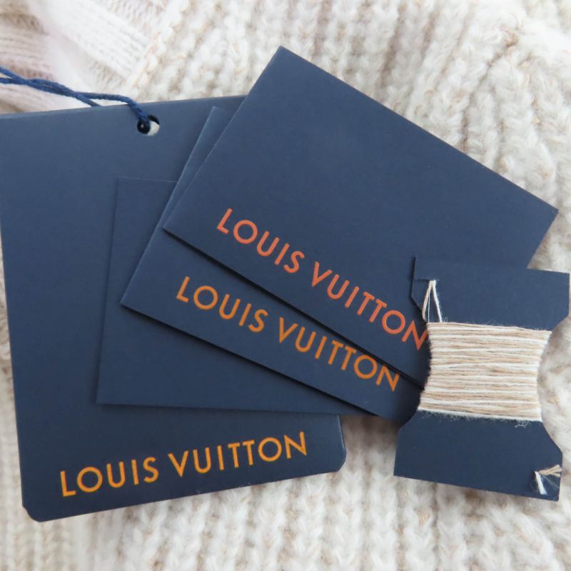 Louis Vuitton 24AW Wool Cotton Lvleather Patch Turtleneck Long Sleeve Knit