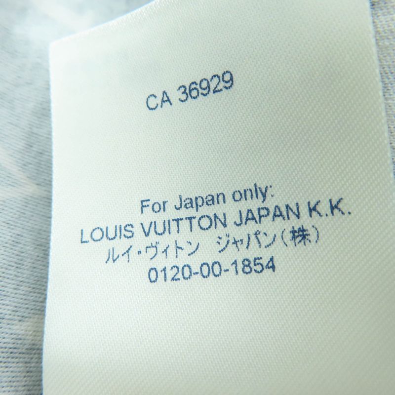 Louis Vuitton 100% Cotton Monogram Short Sleeve T-shirt Black Brown XS Made In