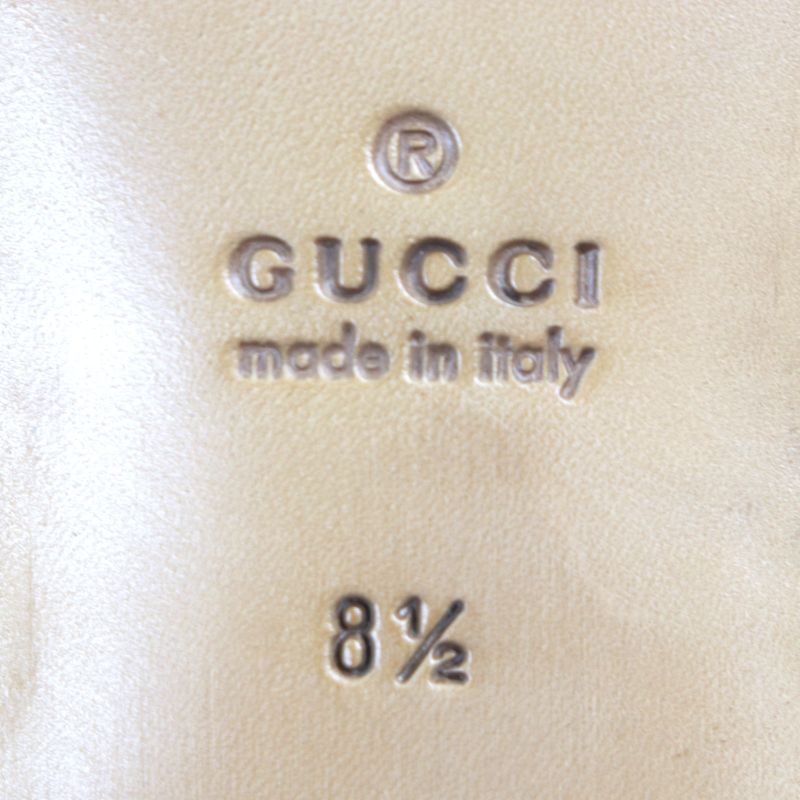 Gucci 723562 Leather Horsebit Moccasin Loafers Black Gold Hardware 8.5 With