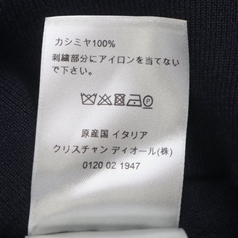 DIOR Homme 113m647at220 100% Cashmere CD Logo Embroidery Crew Neck Pullover