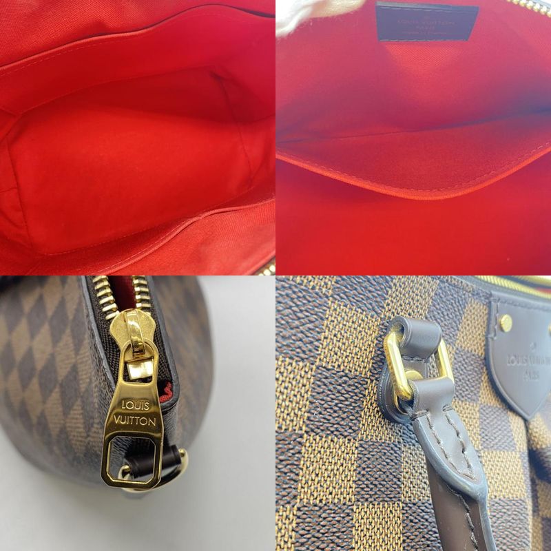 Louis Vuitton N41546 Damier Sienna MM Handbag Tote Bag Shoulder 2way Damier