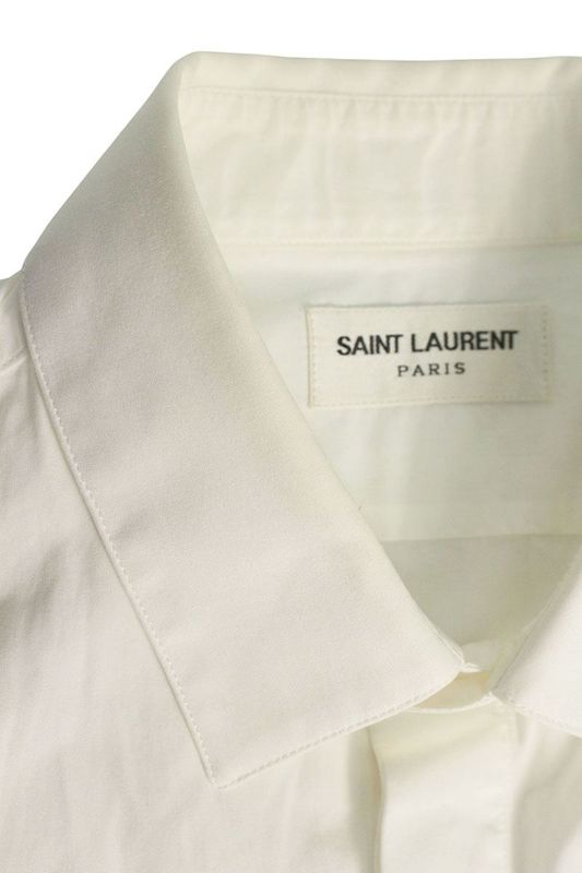 Saint Laurent Paris 564269 Y217w Plain Long Sleeve Shirt Men 37