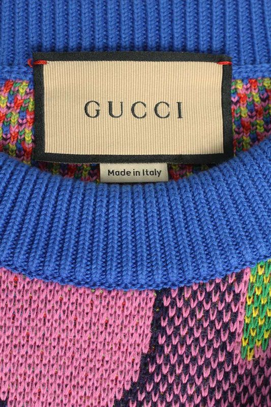 Gucci 741902 Xkc7r Gucci Bear Wool Crew Neck Knit Men's M