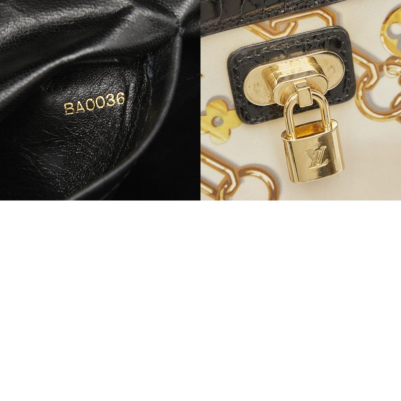 Louis Vuitton Monogram Charm Sac Flar Chain Shoulder Bag Handbag M95151 Black