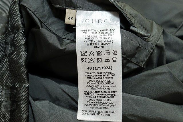 Gucci 21SS OFF THE GRID Hooded Jacket GREY 48 657792 Zaebn Off The Grid Hooded