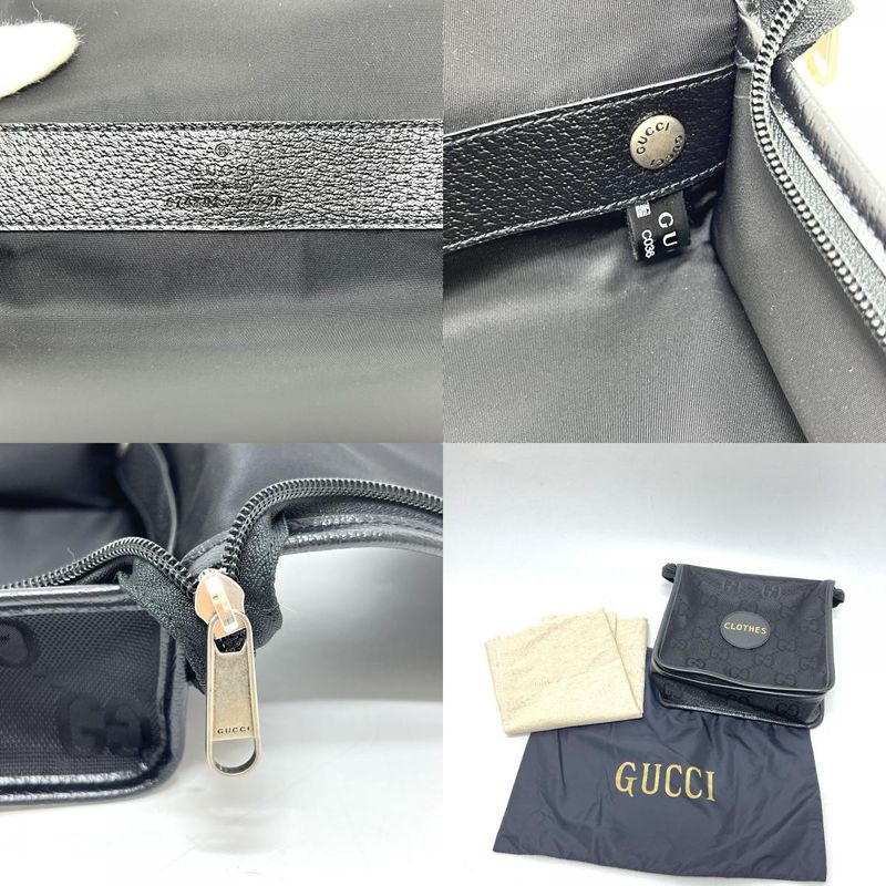 Gucci Pouch Off The Grid Travel Pouch 674801 Nylon/leather Black