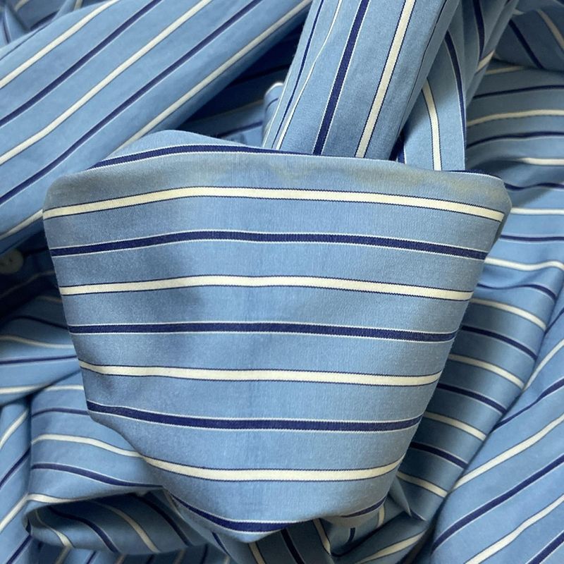 Balenciaga Long Sleeve Shirt Size 34 S Men's - 642300 Tim01 Blue Dark Navy And