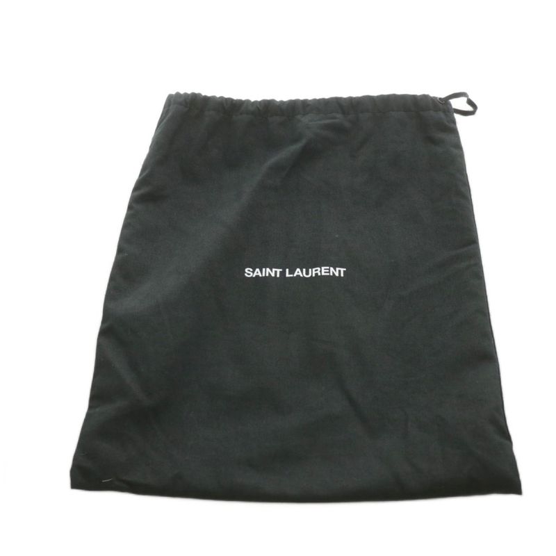 Saint Laurent Paris Shoulder Bag Logo Leather Black AN6 AA