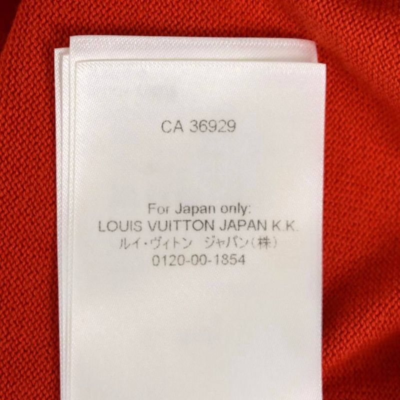 Louis Vuitton 23SS Knit Sweater Short Sleeve Logo Design M Red Rm2319 JL4 Hon01w