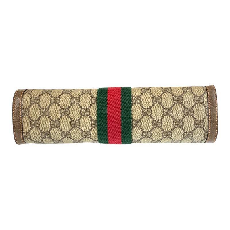 Gucci Vintage Sherry Line GG Supreme Canvas 89 01 007 Clutch Bag Second Bag Men