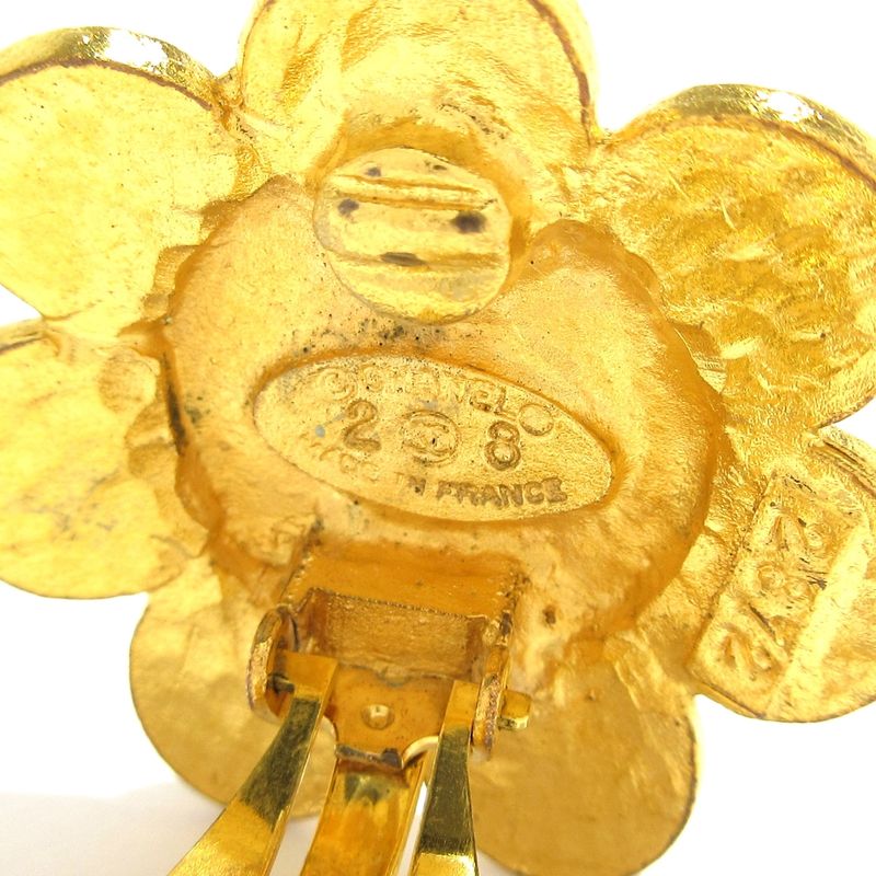 Chanel Earrings Gold Coco Mark