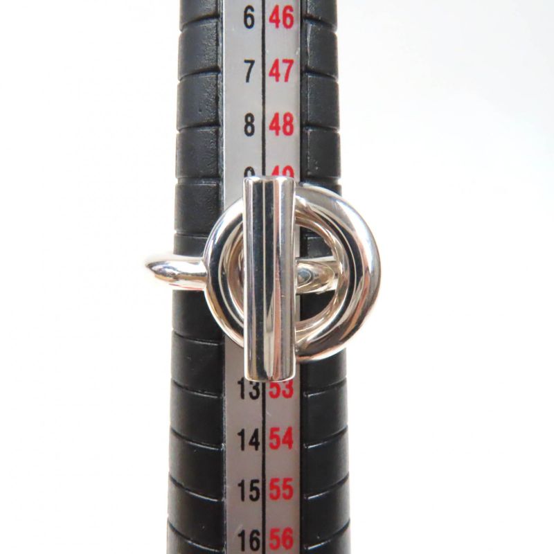 Hermes 2022 Echape MM Ag925 22bd167184 Ring / Ring Silver 51 (size 11 Equivalen