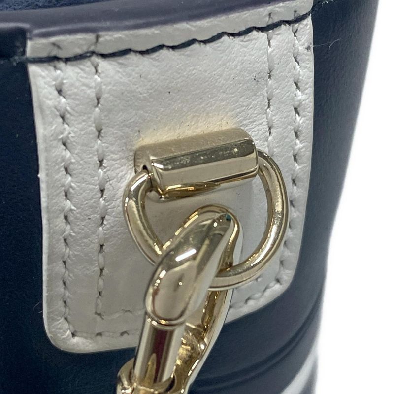 Dior/christian Dior Handbag Vibe Micro Bucket Bag Navy And White Mini Size /