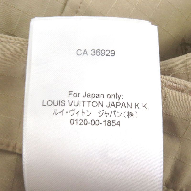 Louis Vuitton 23AW LV Logo Signature Ripstop Shorts Beige 50 Made In Italy