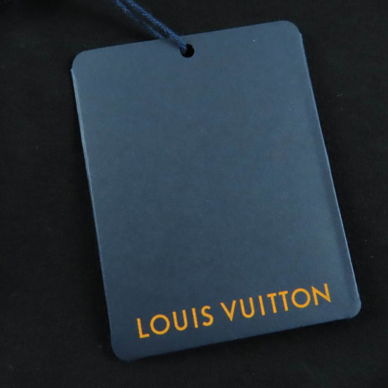 Louis Vuitton 24SS Cotton Embroidered Jersey Faux Pearl Zip Hoodie Black S With