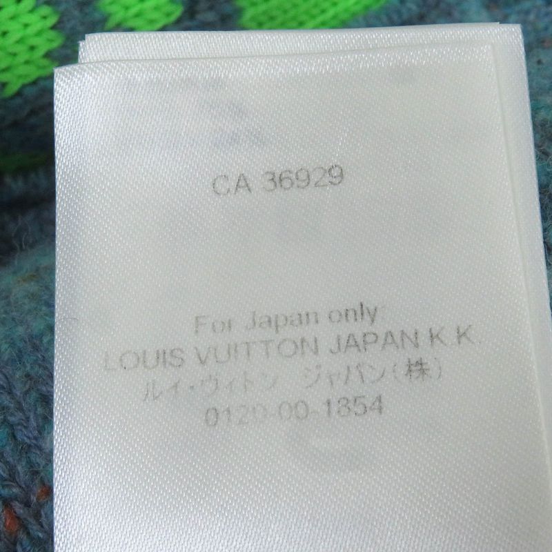 Louis Vuitton 22SS Hmn83w Wool Amen Break Monogram Signature Knit Cardigan Blue