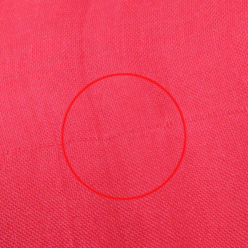 CHANEL Cashmere Blend Coco Mark Embroidered Fringed Large Scarf Shawl Red