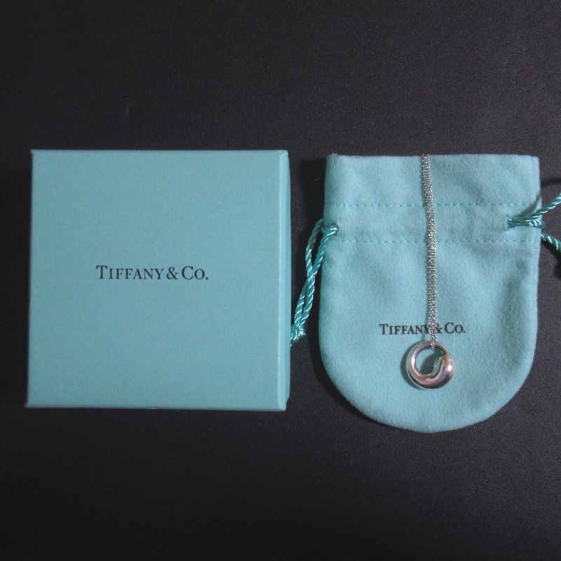 Tiffany & Co Tiffany & Co Elsa Peretti Eternal Circle Necklace Pendant 925sv