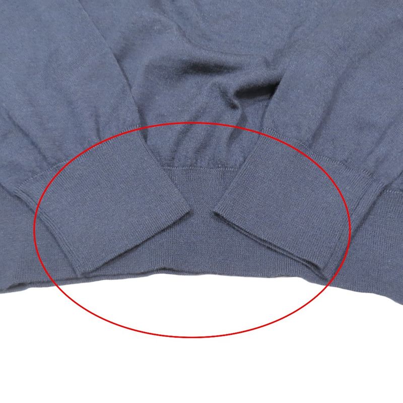 DIOR 100% Cashmere Knit CD Icon Sweater Long Sleeves One Point CD Logo Embroider