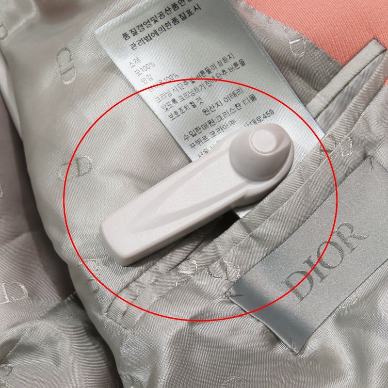 Unused DIOR Wool Tailored Jacket Bleather Single Breasted Side Vents Fully