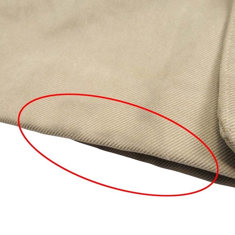 Vintage Hermes Stainless Steel Collar Coat Balmacaan Jacket Outerwear 50 Khaki