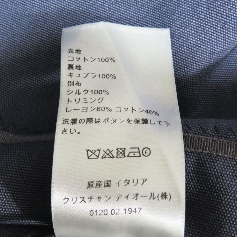 Unused 23ss Dior Cotton Gardener Jacket Tailored Bleather Taylor Oblique No