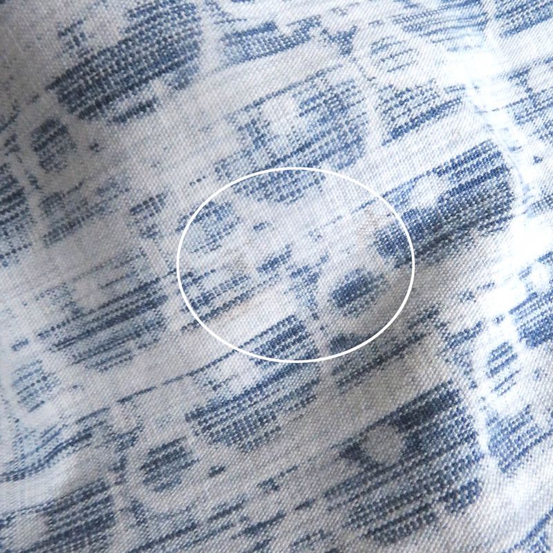 DIOR Homme 013d585by989 100% Cotton Oblique Pattern Long Sleeve Denim Shirt