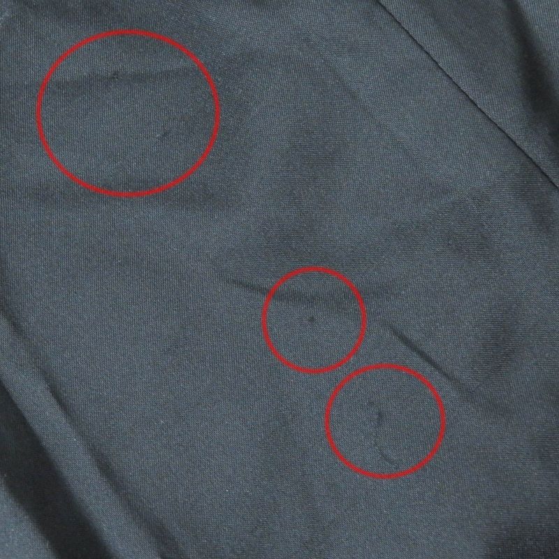 Gucci 455739) 100% Wool Logo Button Single Chester Coat Long Length Black 36